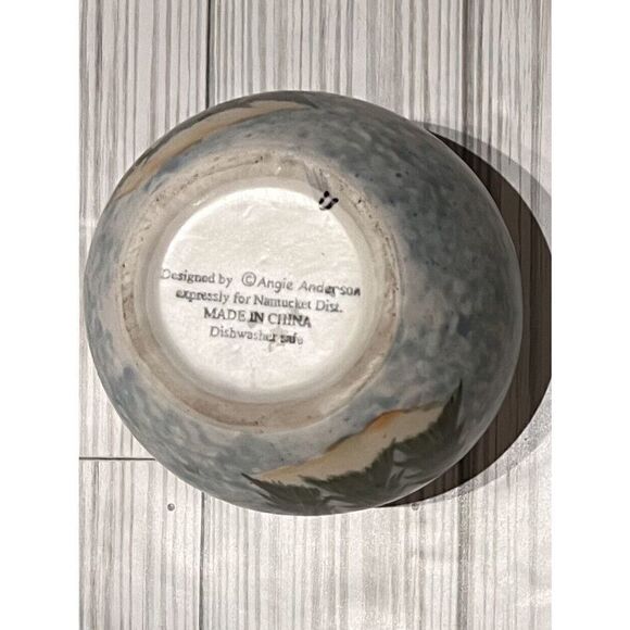 Nantucket Angie Anderson Christmas Teapot Set Farmhouse Cottagecore Cream Sugar - Picture 11 of 13